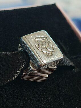 Authentic Pandora Study Books Charm – 790536 Sterling Silver (Retired)